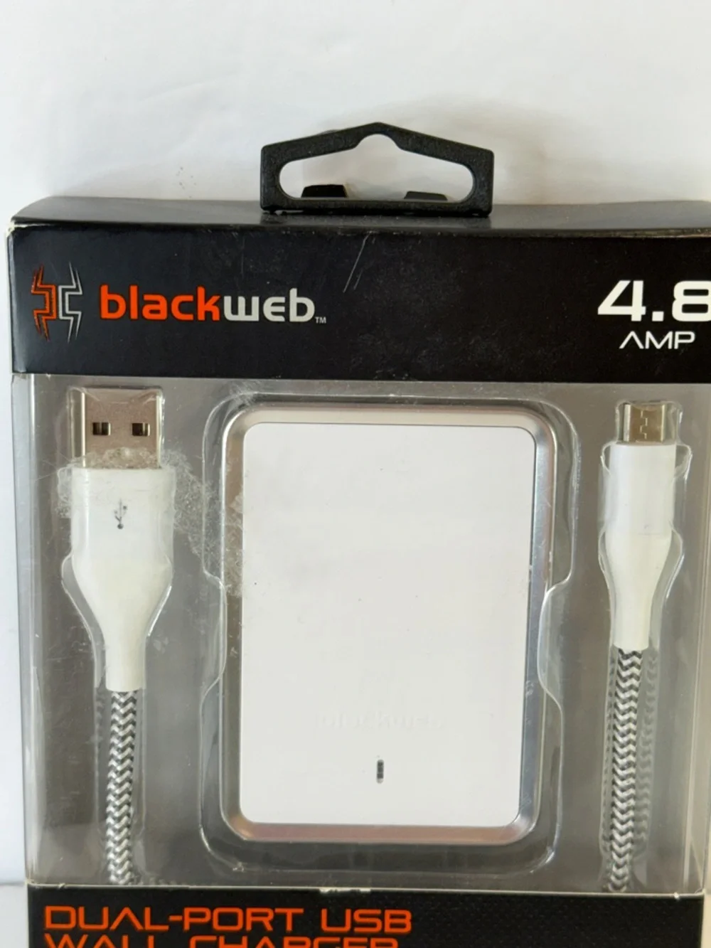🆕 Blackweb Dual USB Wall Charger 4.8A Fast Charge + 3FT Micro USB Cable
